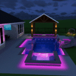 Pool Lighting by Avree Custom Pools
